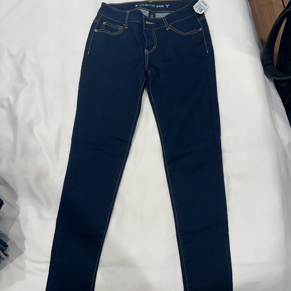 Celebrity Pink Dark Blue Skinny Jeans